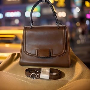 Authentic Fendi Vintage Silvana 2Way Handbag Leather